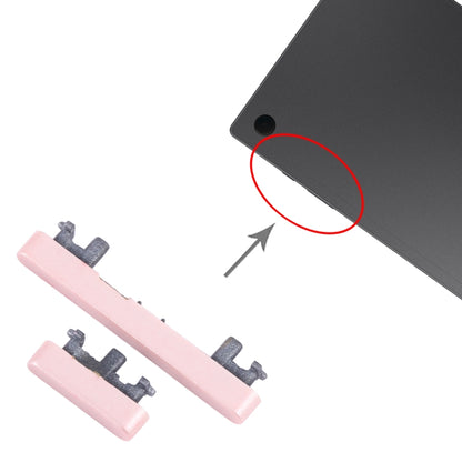 Original Power + Volume Control Button Replacement for Samsung Galaxy Tab A8 10.5 (2021) SM-X200/X205 - Pink