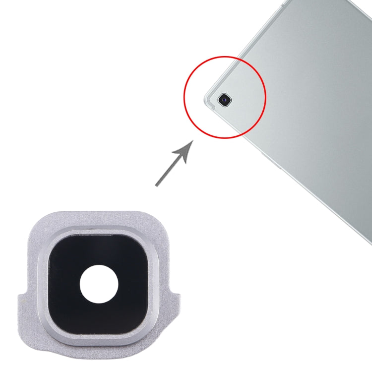 Original Camera Lens Cover Replacement for Samsung Galaxy Tab S5e SM-T725 (Silver) - Professional Installation Recommended