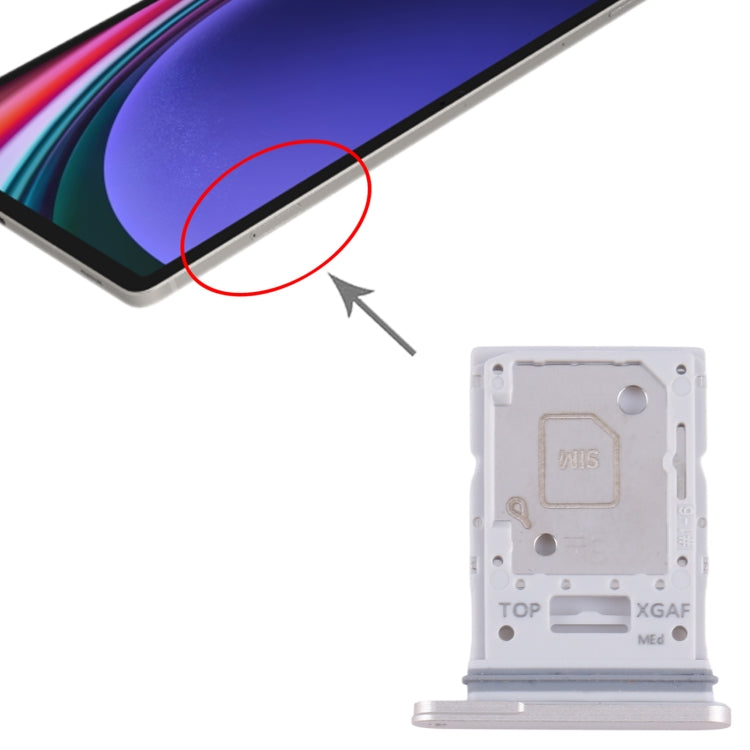 Original SIM & Micro SD Card Tray for Samsung Galaxy Tab S9 Ultra 5G SM-X916 (Gold) - Replacement Part