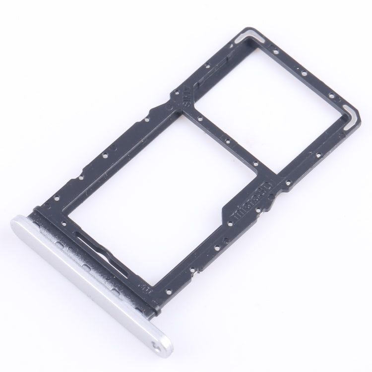 Original SIM + Micro SD Card Tray for Samsung Galaxy Tab A9 SM-X115 (Silver) - Replacement Part