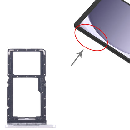 Original SIM + Micro SD Card Tray for Samsung Galaxy Tab A9 SM-X115 (Silver) - Replacement Part