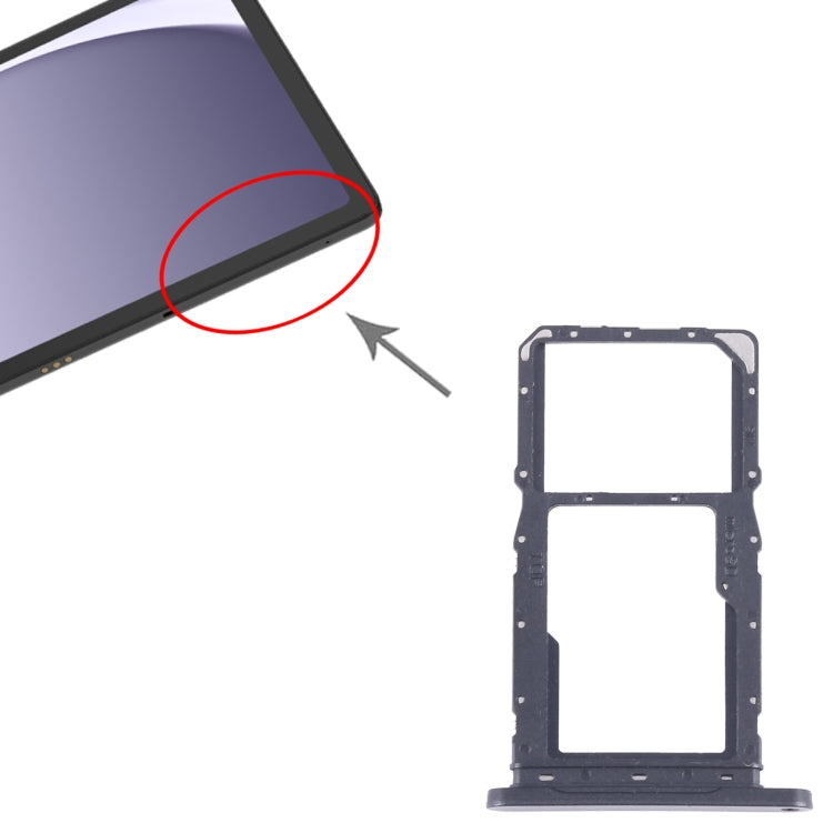Original SIM + Micro SD Card Tray for Samsung Galaxy Tab A9+ 5G SM-X215 (Grey) - Replacement Part