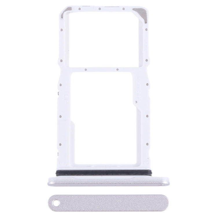 Original SIM + Micro SD Card Tray for Samsung Galaxy Tab A9+ 5G SM-X215 (Silver) - Replacement Part