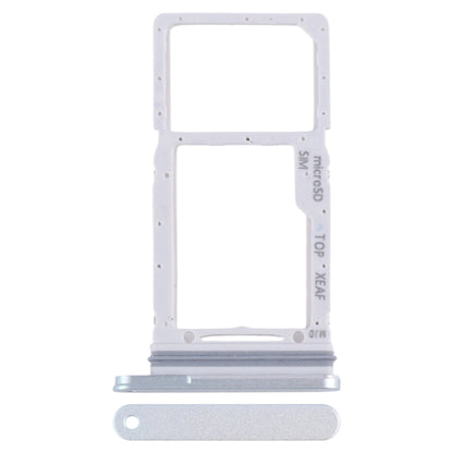 Original SIM + Micro SD Card Tray for Samsung Galaxy Tab S9 FE+ 5G SM-X610 (Silver) - Replacement Part