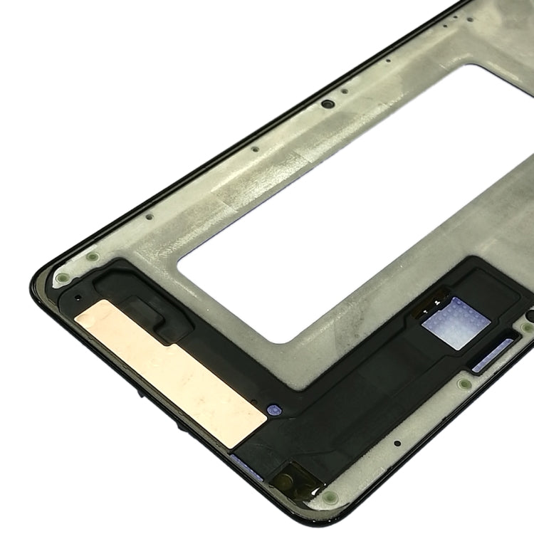 Black Front Housing LCD Frame Bezel Plate Replacement for Samsung Galaxy A8 Star / A9 Star / G8850