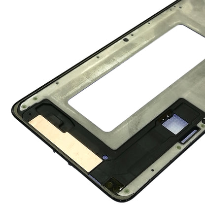 Black Front Housing LCD Frame Bezel Plate Replacement for Samsung Galaxy A8 Star / A9 Star / G8850