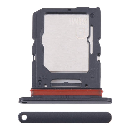 Original SIM Card Tray + Micro SD Card Tray for Samsung Galaxy M55 SM-M556B (Black) - Replace Broken Tray