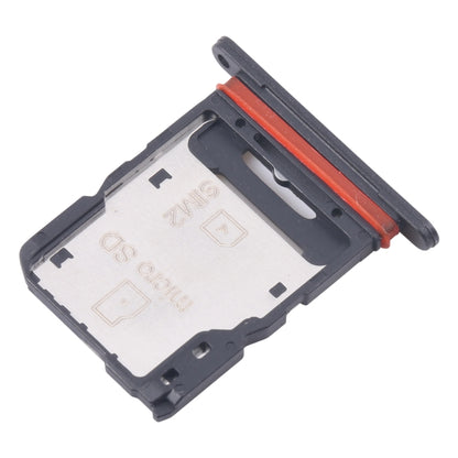 Original SIM Card Tray + Micro SD Card Tray for Samsung Galaxy M55 SM-M556B (Black) - Replace Broken Tray
