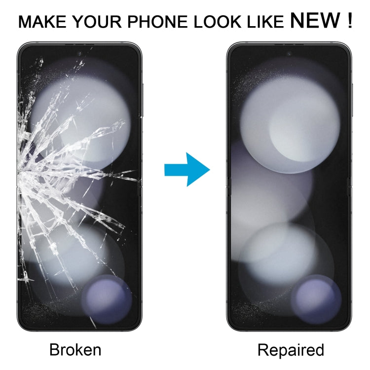 Samsung Galaxy Z Flip5 SM-F731B Front LCD Screen Bezel Frame Replacement - Quality Checked, Professional Install Recommended