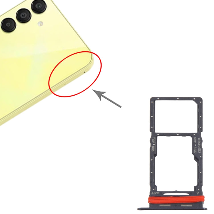 Original Black SIM & Micro SD Card Tray for Samsung Galaxy A16 5G (SM-A166B) - Replacement Part