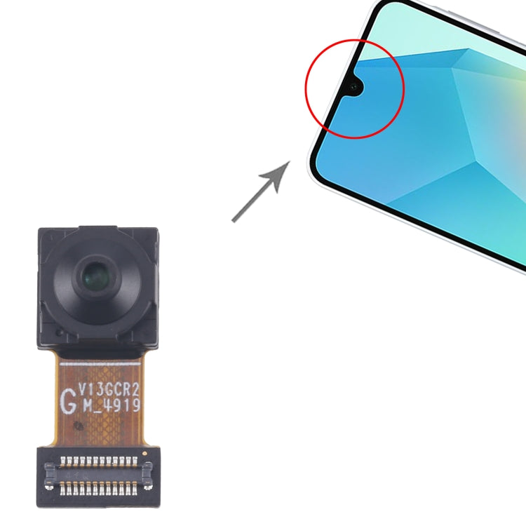 Original Front-Facing Camera Replacement for Samsung Galaxy A16 5G SM-A166B - Professional Installation Recommended