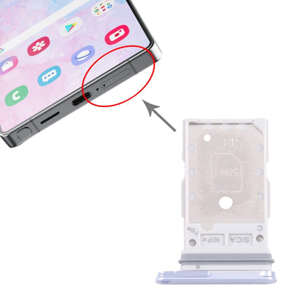 Original Silver SIM Card Tray for Samsung Galaxy S25/S25+ (SM-S931/S936) - Replacement Part