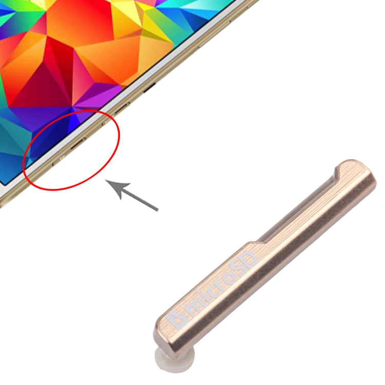 Original Dustproof SD Card Cap for Samsung Galaxy Tab S 8.4 (SM-T705) - Replacement Part (Gold)