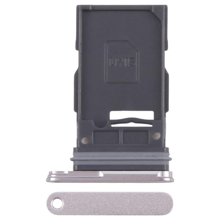 Original SIM Card Tray for Samsung Galaxy S24 FE (SM-S721B) - Silver Replacement Part