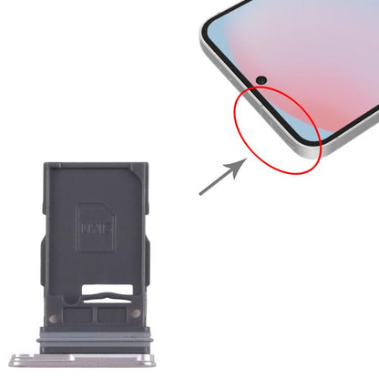 Original SIM Card Tray for Samsung Galaxy S24 FE (SM-S721B) - Silver Replacement Part
