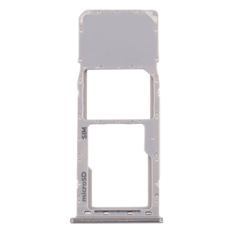 Samsung Galaxy A20/A30/A50 SIM & Micro SD Card Tray Replacement (Silver) - Perfect Fit, Quality Checked