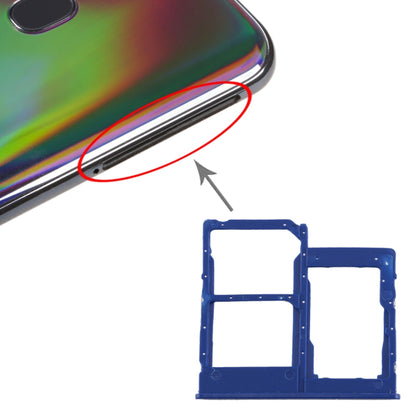 Samsung Galaxy A40 SIM Card Tray / Micro SD Card Tray Replacement (Blue) - Compatible & Quality Checked