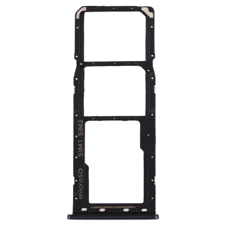 Black SIM Card Tray Set for Samsung Galaxy A20, A30, A50 - Includes SIM & Micro SD Card Tray Replacement