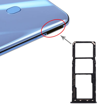 Black SIM Card Tray Set for Samsung Galaxy A20, A30, A50 - Includes SIM & Micro SD Card Tray Replacement