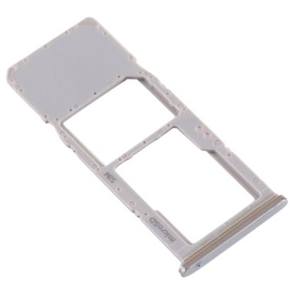 Replacement SIM Card Tray + Micro SD Card Tray for Samsung Galaxy A70 (Silver) - Quality Checked
