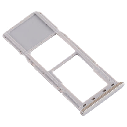 Replacement SIM Card Tray + Micro SD Card Tray for Samsung Galaxy A70 (Silver) - Quality Checked