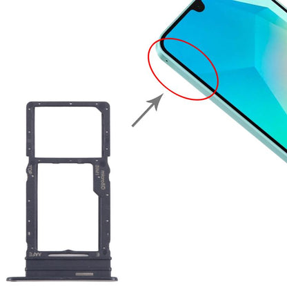 Original Black SIM Card Tray + Micro SD Card Tray for Samsung Galaxy A16 SM-A165F - Replacement Part