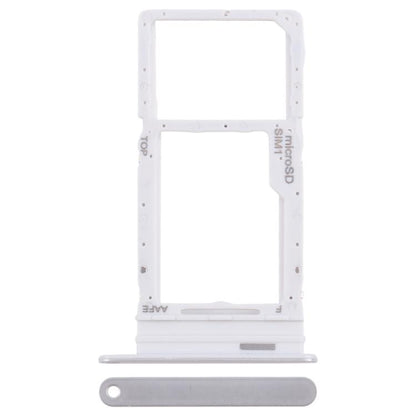 Original SIM Card Tray + Micro SD Card Tray for Samsung Galaxy A16 SM-A165F (Silver) - Replace Your Broken Parts