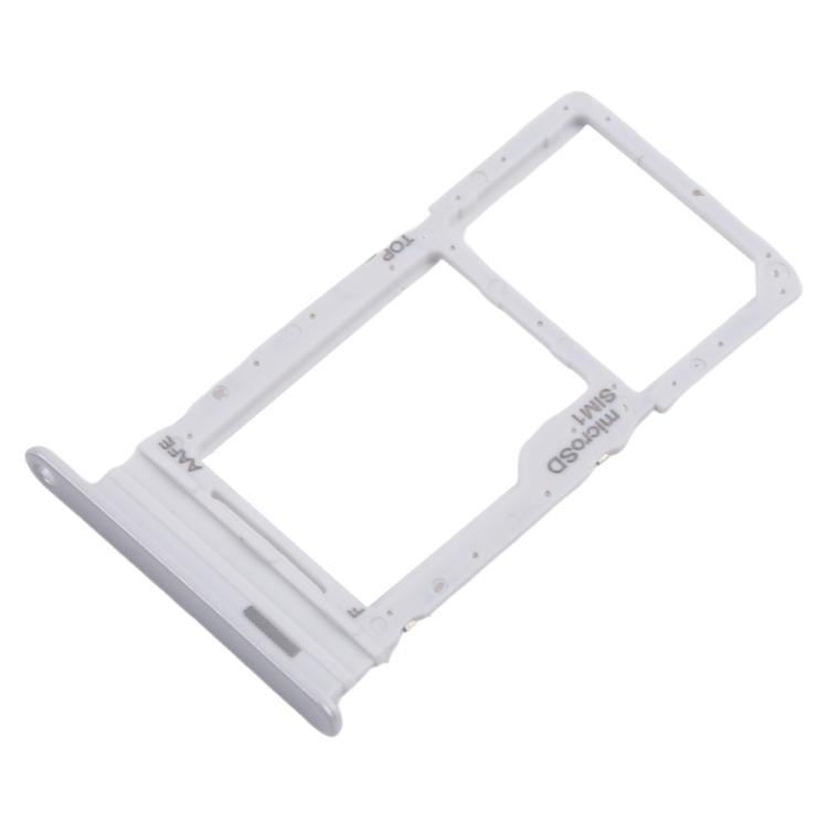 Original SIM Card Tray + Micro SD Card Tray for Samsung Galaxy A16 SM-A165F (Silver) - Replace Your Broken Parts