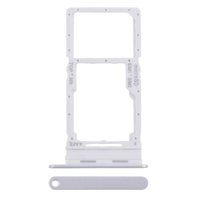 Original SIM Card Tray + SIM/Micro SD Card Tray for Samsung Galaxy A16 SM-A165F (Silver) - Replacement Part