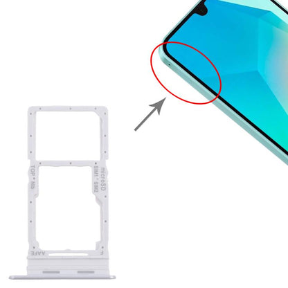 Original SIM Card Tray + SIM/Micro SD Card Tray for Samsung Galaxy A16 SM-A165F (Silver) - Replacement Part