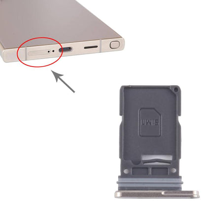 Original Gold SIM Card Tray for Samsung Galaxy S25 Ultra SM-S938U (US Version) - Replacement Part