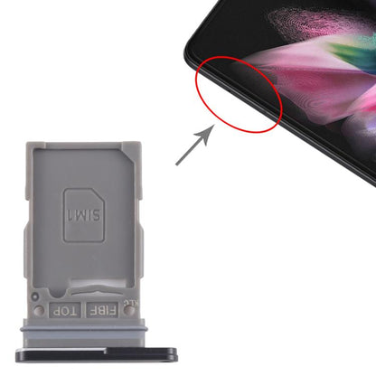Original SIM Card Tray for Samsung Galaxy Z Fold3 5G (SM-F926B) - Black Replacement Part