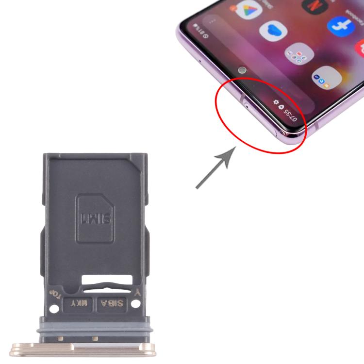 Original SIM Card Tray for Samsung Galaxy S24 SM-S921U (Gold) - Perfect Replacement Part