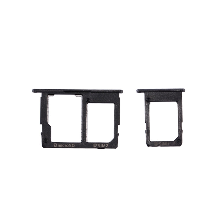 Black SIM Card Tray + Micro SD Tray for Samsung Galaxy J5 Prime (G570) & J7 Prime (G610) - High Quality Replacement