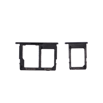Black SIM Card Tray + Micro SD Tray for Samsung Galaxy J5 Prime (G570) & J7 Prime (G610) - High Quality Replacement