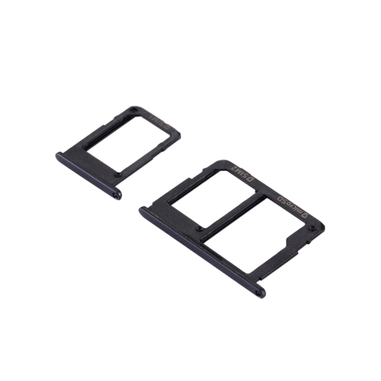 Black SIM Card Tray + Micro SD Tray for Samsung Galaxy J5 Prime (G570) & J7 Prime (G610) - High Quality Replacement