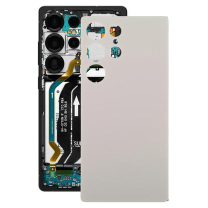 OEM Silver Back Cover for Samsung Galaxy S25 Ultra SM-S9386 - Replacement Battery Housing