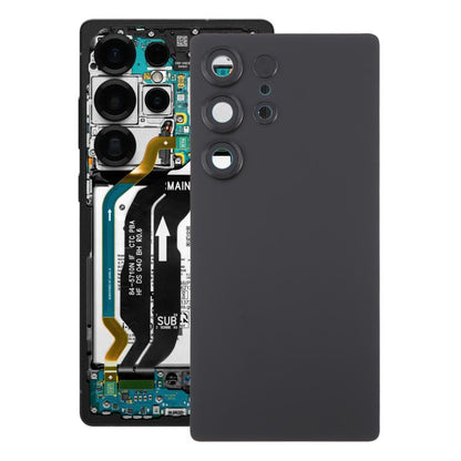 Samsung Galaxy S25 Ultra SM-S938 OEM Back Cover with Camera Lens Frame Replacement (Black)