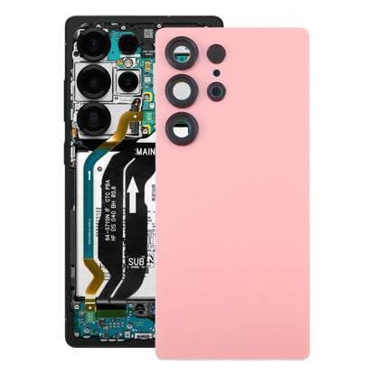 Samsung Galaxy S25 Ultra SM-S938 OEM Back Cover with Camera Lens Frame Replacement (Red) - Perfect Fit, Professional Installation Recommended