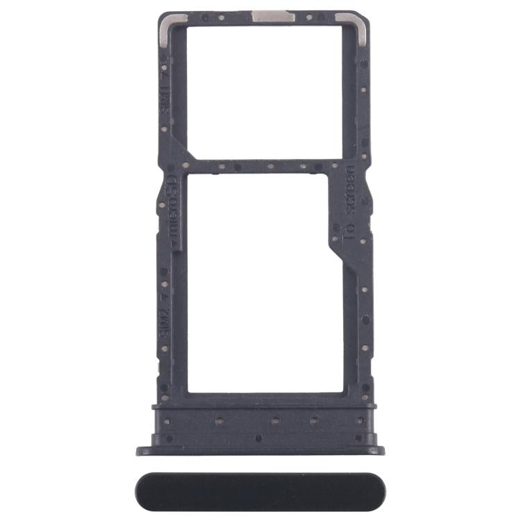 Original SIM/Micro SD Card Tray for Samsung Galaxy A06 5G SM-A066B (Black) - Replacement Part