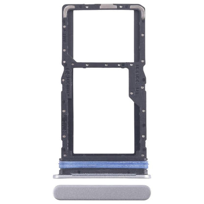 Original SIM + SIM/Micro SD Card Tray for Samsung Galaxy A06 5G SM-A066B (Silver) - Replacement Part