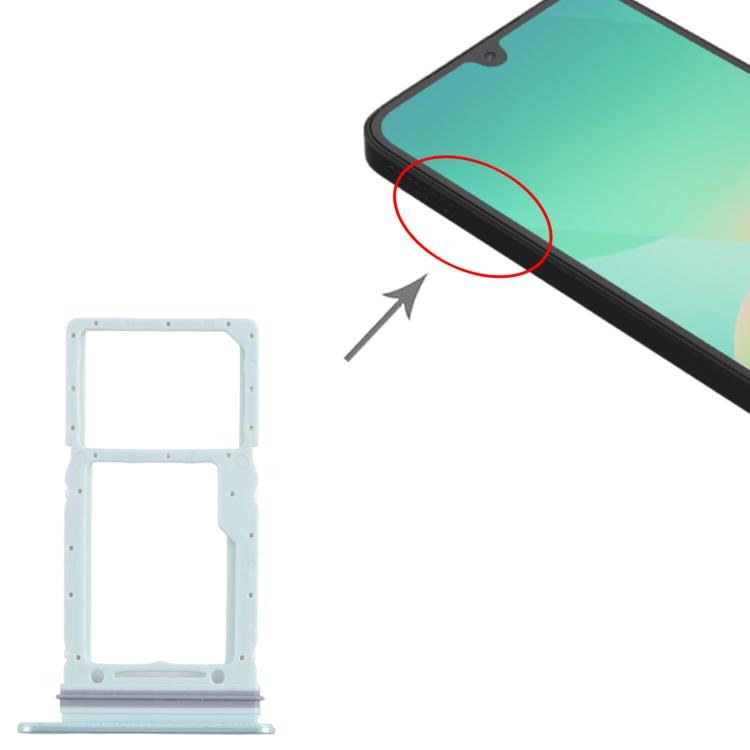 Original Green SIM + Micro SD Card Tray for Samsung Galaxy A26 (SM-A266U) - Replacement Part