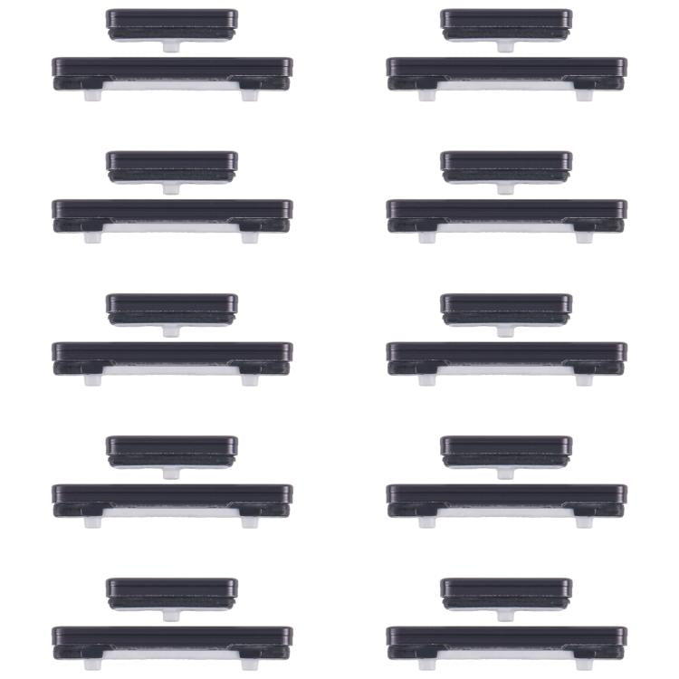 Samsung Galaxy S23+ SM-S916B Replacement Power & Volume Control Buttons (Black) - 10pcs Set