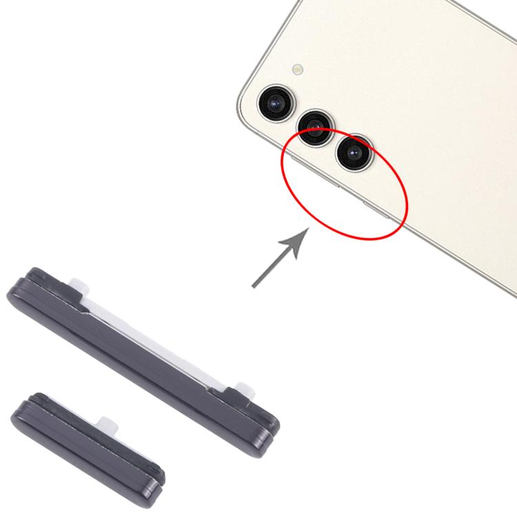 Samsung Galaxy S23+ SM-S916B Replacement Power & Volume Control Buttons (Black) - 10pcs Set