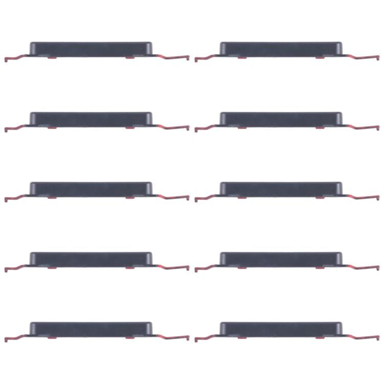 10pcs Black Volume Control Button Replacement for Samsung Galaxy A16 5G SM-A166B - Professional Installation Recommended
