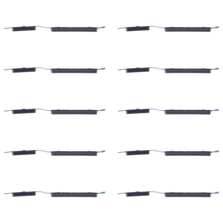 10pcs Black Power & Volume Control Button Replacement for Samsung Galaxy A04e SM-A042F