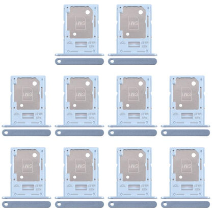 Original SIM + Micro SD Card Tray for Samsung Galaxy M35 5G SM-M356B - 10pcs Replacement (Blue)