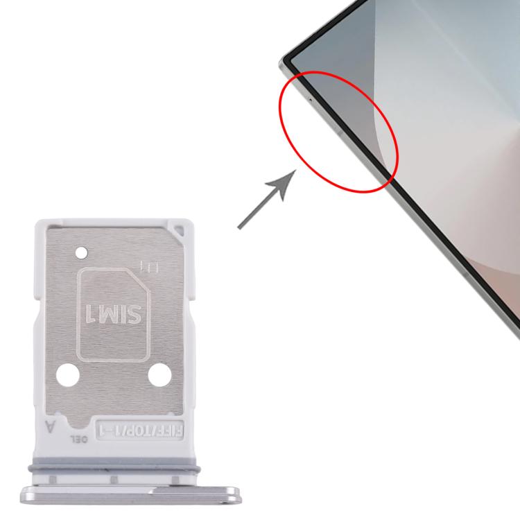 Original SIM + SIM Card Tray for Samsung Galaxy Z Fold7 SM-F966B (EU Version) - Replacement Part (Silver)