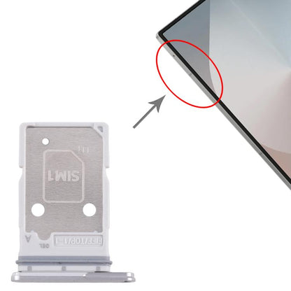 Original SIM + SIM Card Tray for Samsung Galaxy Z Fold7 SM-F966B (EU Version) - Replacement Part (Silver)