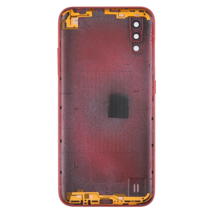 Samsung Galaxy A01 SM-A015F Red Battery Back Cover with Camera Lens Frame - Replacement Housing